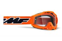 100% Маска кросс FMF Powerbomb Rocket Orange - прозрачная линза в Москве