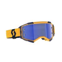 Scott Очки кроссовые Fury dark yellow/dark blue/blue chrome works в Москве