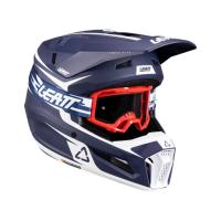 Leatt Шлем кроссовый 3.5 V26 Blue + очки Vizion 3.5 в Москве